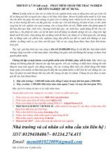 MRTEST 6.7.3S full crack  Phần mềm chấm thi trắc nghiệm chuyên nghiệp, dễ sử dụng